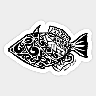 Hawaiian Humu Sticker